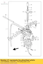 Here you can order the spring from Suzuki, with part number 1357398500: