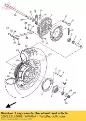 Here you can order the hub, rear from Yamaha, with part number 2GV253110098: