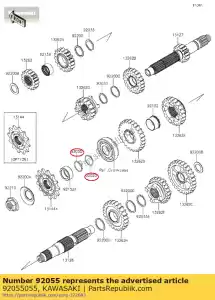 kawasaki 92055055 '0'ring z1100-r1 - Onderkant