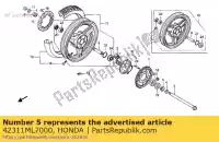 42311ML7000, Honda, colarinho, rr. lado da roda honda vfr  f r vfr750f 750 , Novo