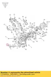 Tutaj możesz zamówić ? Ruba torx m12 x 250 od Triumph , z numerem części T3334652: