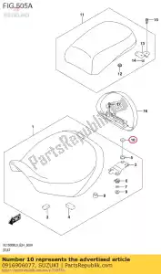 Suzuki 0916906077 washer - Bottom side