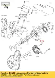 Aquí puede pedir perno, casquillo, 6x30 ar50-c9 de Kawasaki , con el número de pieza 921501433: