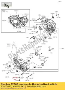 kawasaki 92065023 uszczelka zawór zwrotny kh250-b5 - Dół