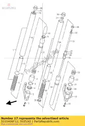 Here you can order the damper,fr. Fork from Suzuki, with part number 5110406F12: