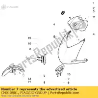 CM010501, Piaggio Group, Lh proteção gilera ice 50 1998, Novo