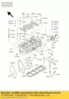 110081396, Kawasaki, testa-comp cilindri kawasaki zx6r ninja j zx 6r 600 , Nuovo