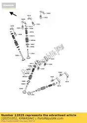 Qui puoi ordinare ciglia di regolazione vn750-a2 da Kawasaki , con numero parte 120251052: