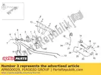 AP8600029, Piaggio Group, klep hendel aprilia  rs 250 1994 1998 1999 2000 2001, Nieuw