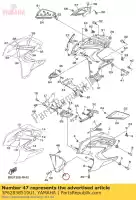 3P62838510UJ, Yamaha, Cubierta, debajo yamaha fjr fjrpa 1300, Nuevo