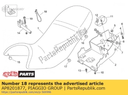 Aprilia AP8201877, Helm slot kabel, OEM: Aprilia AP8201877