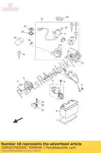 yamaha 32PH25760000 sensor, ângulo de inclinação - Lado inferior