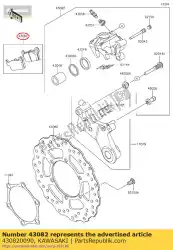 Aqui você pode pedir o pad-assy-brake em Kawasaki , com o número da peça 430820090: