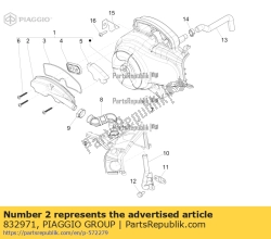 Aprilia 832971, Pokrywa sas, OEM: Aprilia 832971