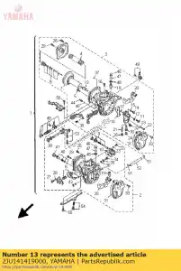 yamaha 2JU141419000 nozzle, main - Bottom side