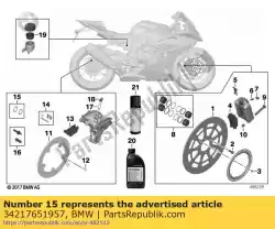 Here you can order the set of brake caliper piston seals from BMW, with part number 34217651957: