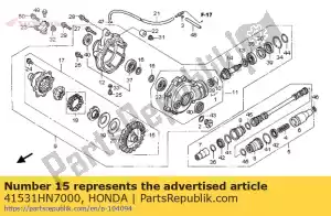 Honda 41531HN7000 engrenagem, fr. anel (49t) - Lado inferior