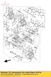 yamaha 4JH141050000 jeu de vis pilote - La partie au fond