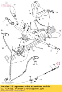 yamaha 9017906835 nuez - Lado inferior