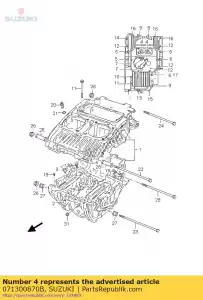 suzuki 071300870B boulon - La partie au fond