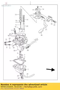 Suzuki 0949155004 jet, principal - La partie au fond