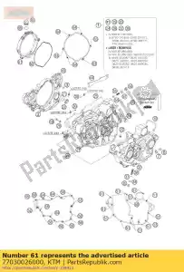 ktm 77030026000 pokrywa sprz?g?a zewn?trzna 05 - Dół