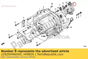 honda 22820HN6000 plaque de comp., came d'embrayage - La partie au fond