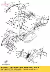 Aquí puede pedir tapa, lado 1 mlnm4 de Yamaha , con el número de pieza B4C2412900P4: