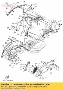 yamaha B4C2412900P4 tapa, lado 1 mlnm4 - Lado inferior