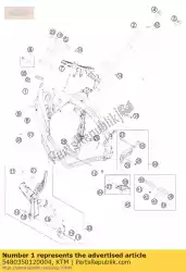 Aquí puede pedir marco naranja '548l1 de KTM , con el número de pieza 5480350120004: