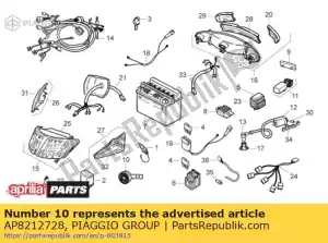 Piaggio Group AP8212728 corno - Lato sinistro