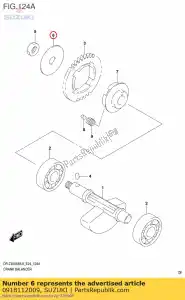 suzuki 0918112009 washer crank ba - Bottom side