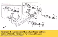 50616GM2000, Honda, Arm comp., r. step honda xr  r xr600r 600 , New