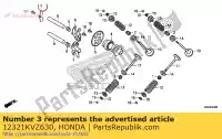 12321KVZ630, Honda, plaque, butée de came honda  nss sh 250 300 2008 2009 2010 2011 2012 2013 2018, Nouveau