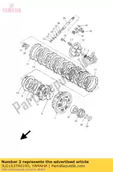 Ici, vous pouvez commander le tige poussoir assy auprès de Yamaha , avec le numéro de pièce 3LD1637A0100: