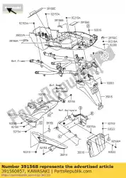 Tutaj możesz zamówić pad, rr b? Otnik, prawy klz1000acf od Kawasaki , z numerem części 391560857: