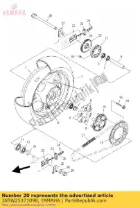 yamaha 36BW25371098 obudowa, czujnik rr komplet - Dół