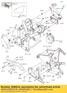 Kawasaki 36001008251B lato coperchio, rh, m.m.c.gray - Il fondo