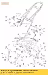 ktm 6250310100004 cadre 'ff07 - La partie au fond