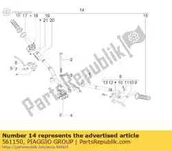 Tutaj możesz zamówić w?? Gumowy od Piaggio Group , z numerem części 561150: