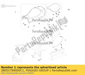 Piaggio Group 2B001789000C1 sella per conducente - Il fondo