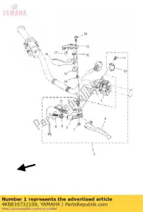 yamaha 4KB839732100 switch, handle 3 - Bottom side