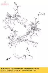 Ici, vous pouvez commander le brkt handle 3 auprès de Yamaha , avec le numéro de pièce BC6F622A0000: