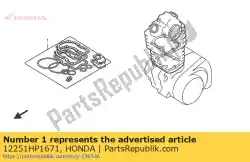 pakking, cilinderkop van Honda, met onderdeel nummer 12251HP1671, bestel je hier online: