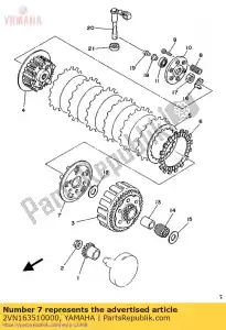 Yamaha 2VN163510000 placa, pressão 1 - Lado inferior