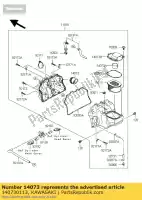 140730113, Kawasaki, duct,funnel zr1000b7f kawasaki z 750 1000 2007 2008 2009 2010 2011 2012, New