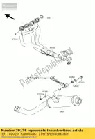 391780029, Kawasaki, spruitstuk-comp-uitlaat zr750-j1 kawasaki z 750 2004 2005 2006, Nieuw