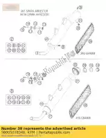 58005078340, KTM, vulling garen 340 gram ktm  egs exc exe mxc six supermoto sx sxs 125 200 250 300 360 380 1996 1997 1998 1999 2000 2001 2002 2003 2004 2005 2020, Nieuw