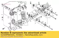 52409MR8306, Honda, nessuna descrizione disponibile al momento honda vfr 400 1990 1991, Nuovo