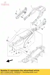 Qui puoi ordinare bullone, esagonale. Pulsante presa da Yamaha , con numero parte 901110681200: